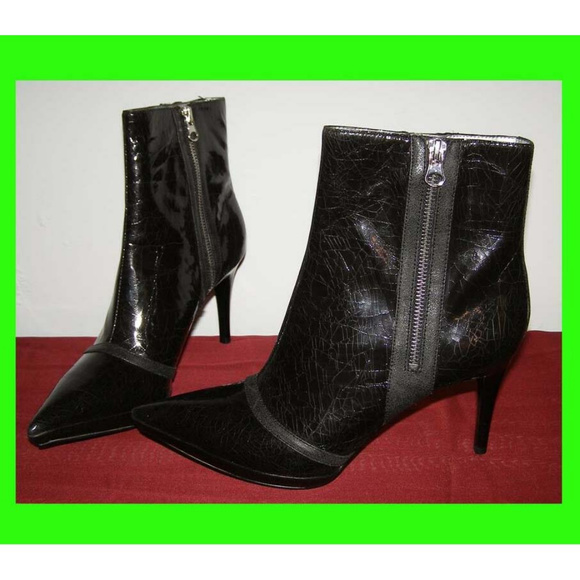 New w/box Carlos Santana crackle ankle boots 8.5 - Picture 1 of 7